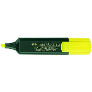 Surligneur 'TEXTLINER 48 Refill' Pte Biseau 1 - 5 mm Jaune fluo FABER-CASTELL