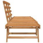 vidaXL Banc de jardin 2-en-1 190 cm Bois solide d'acacia