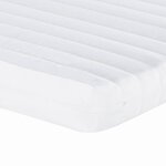 vidaXL Matelas en mousse blanc 160x210 cm 7 zones dureté 20 ILD