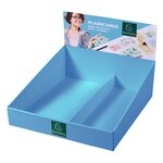 Présentoir Complet Avec 38 Paquets De 50 Flashcards Sous Film + Anneau - Bristol Ligné Perforé - Formats A6 Et A7 - Couleurs Assorties - Exacompta