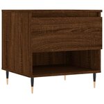 vidaXL Tables basses 2 Pièces chêne marron 50x46x50 cm bois d'ingénierie