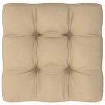 vidaXL Pouf palette de jardin Bois de pin imprégné de gris