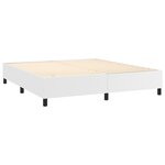 vidaXL Cadre de lit sans matelas blanc 160x200 cm similicuir