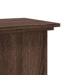 vidaXL Support pour plantes chêne marron 33x33x60 cm bois d'ingénierie