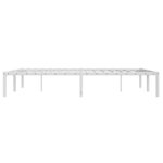 vidaXL Cadre de lit métal blanc 135x190 cm