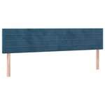 vidaXL Sommier à lattes de lit avec matelas LED Bleu foncé 160x200 cm