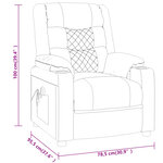 vidaXL Fauteuil de massage Rouge bordeaux Similicuir