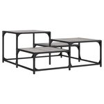 vidaXL Table basse sonoma gris 87 5x87 5x40 cm bois d'ingénierie