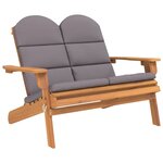 vidaXL Ensemble de salon de jardin Adirondack 3 Pièces bois acacia solide