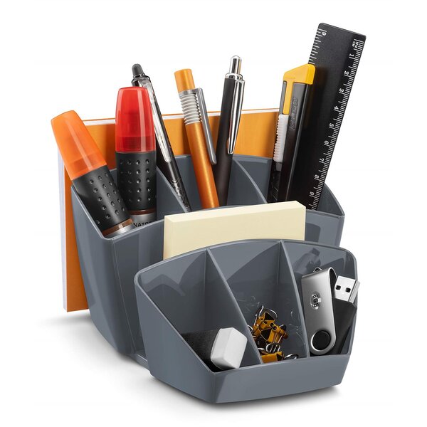 Multipot à crayons CepPro  8 compartiments  gris CEP
