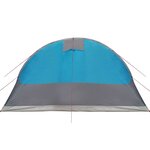 vidaXL Tente familiale tunnel 7 personnes bleu imperméable