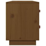 vidaXL Banc à chaussures Marron miel 100x34x45 cm Bois de pin massif