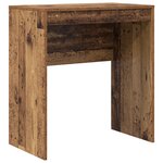 vidaXL Bureau avec rangement Bois vieux Bois d'ingénierie