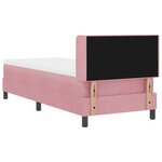 vidaXL Lit à Sommier avec Matelas Rose 80x200 cm Velours