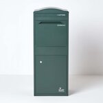 Boîte à colis incurvée 1 porte Large Vert foncé Acier galvanisé SMART PARCEL BOX®