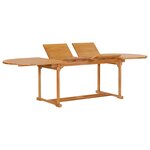 Salon de jardin meuble d'extérieur ensemble de mobilier 9 pièces bois de teck massif 02_0018248