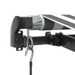 vidaXL Auvent manuel rétractable avec LED anthracite blanc 600x350 cm