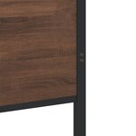 vidaXL Cadre de lit en métal sans matelas chêne marron 193x203 cm