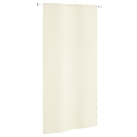 vidaXL Écran de balcon Crème 120x240 cm Tissu Oxford