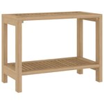 vidaXL Table d'appoint de salle de bain 60x30x45cm bois de teck solide