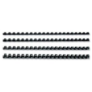 Lot de 100 CombBind Peignes de reliure noir 10 mm GBC