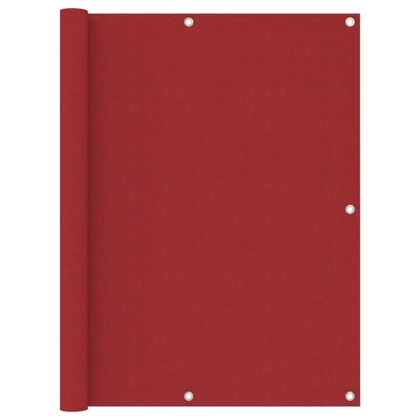 vidaXL Écran de balcon Rouge 120x400 cm Tissu Oxford