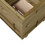 vidaXL Jardinière 50x50x49 5 cm bois de pin imprégné