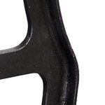 vidaXL Pied de table basse 2 Pièces Cadre en A Fonte