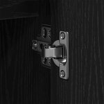 vidaXL Ensemble de meubles de salle de bain 2 pièces en chêne noir en bois d'ingénierie