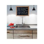 Ardoise murale WOODY 30 x 40 cm avec cadre en boisTeck SECURIT