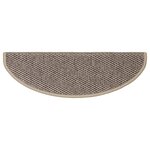 vidaXL Tapis d'escalier autocollants 15 Pièces 65x21x4 cm Beige foncé