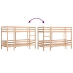 vidaXL Lit superposé sans matelas 90x190 cm bois de pin massif