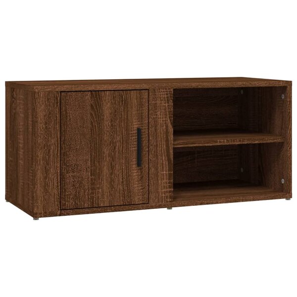 vidaXL Meuble TV Chêne marron 80x31 5x36 cm Bois d'ingénierie