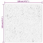 vidaXL Tapis shaggy à poils longs moderne crème et noir 120x120 cm