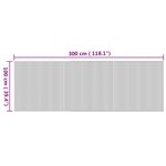 vidaXL Tapis rectangulaire naturel 100x300 cm bambou
