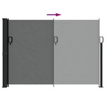 vidaXL Auvent latéral rétractable anthracite 140x500 cm
