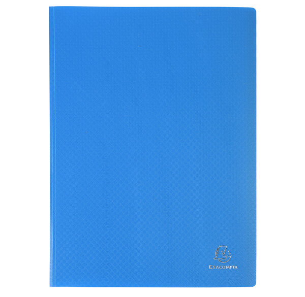 Protège-documents En Polypropylène Souple Opak 160 Vues - A4 - Bleu Clair - X 8 - Exacompta
