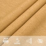 vidaXL Voile d'ombrage 160 g/m² rectangulaire sable 2x2 5 m PEHD
