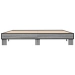 vidaXL Cadre de lit sans matelas sonoma gris 160x200 cm