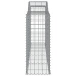 vidaXL Paniers à gabions arqués 12 Pièces 300x50x120/140 cm fer galvanisé
