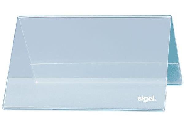 Présentoir de table 240 x 90 mm, plastique rigide, pqt 5 SIGEL