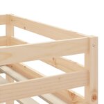 vidaXL Lit mezzanine enfants et rideaux rose 80x200cm bois pin massif