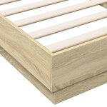 vidaXL Cadre de lit sans matelas chêne sonoma 90x200 cm