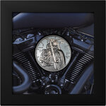 Pièce de monnaie en Argent 10 Dollars g 62.2 (2 oz) Millésime 2024 Historic Instruments MOTORBIKE