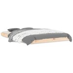 vidaXL Cadre de lit 120x190 cm petit double bois massif de pin