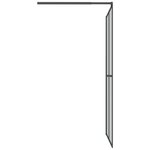 vidaXL Écran de douche 100x195 cm Verre trempé foncé