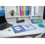 Protège-documents En Polypropylène Souple Opak 120 Vues - A4 - Bleu Clair - X 8 - Exacompta