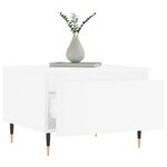 vidaXL Tables basses 2 Pièces blanc 50x46x35 cm bois d'ingénierie