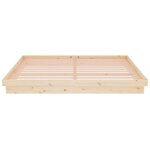 vidaXL Cadre de lit bois massif 200x200 cm