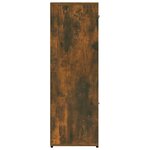 vidaXL Bibliothèque Chêne fumé 90x30x90 cm Bois d'ingénierie